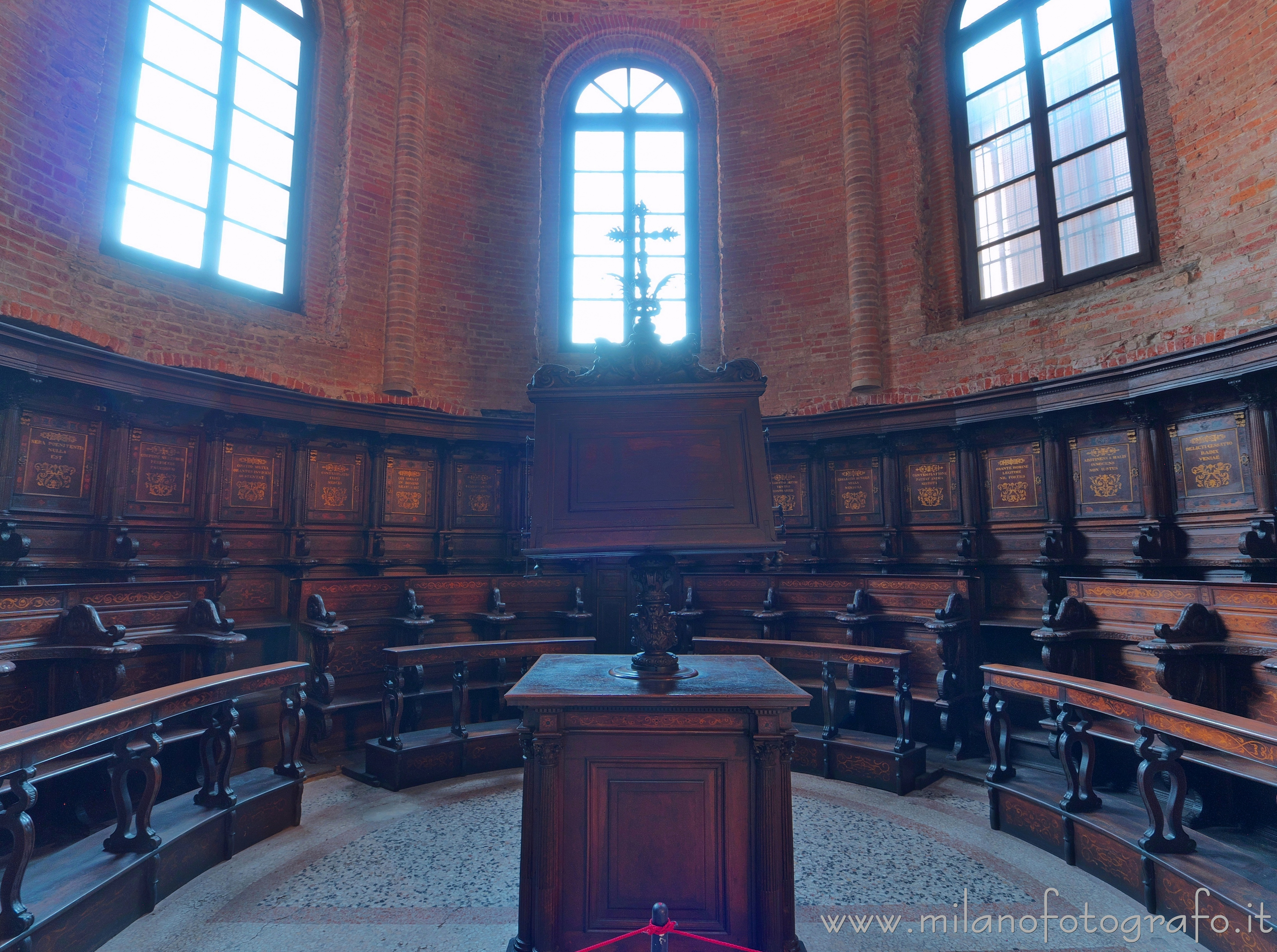 Milan (Italy) - Choir in the apse of the Basilica of San Simpliciano